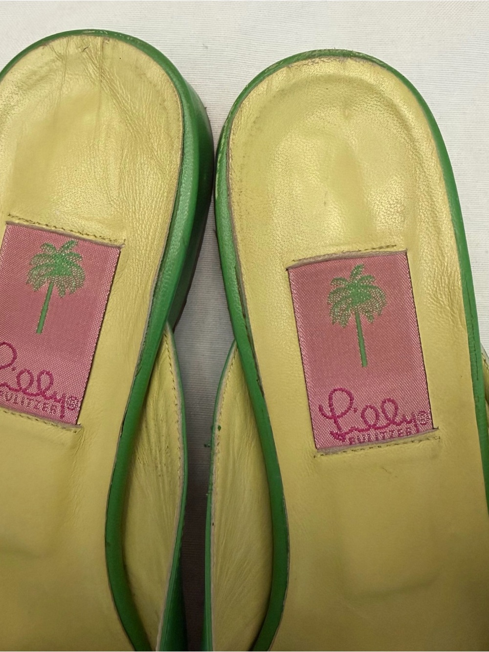 LILLY PULITZER Pink Leather Mule Slip ons 10 - Picture 4 of 10